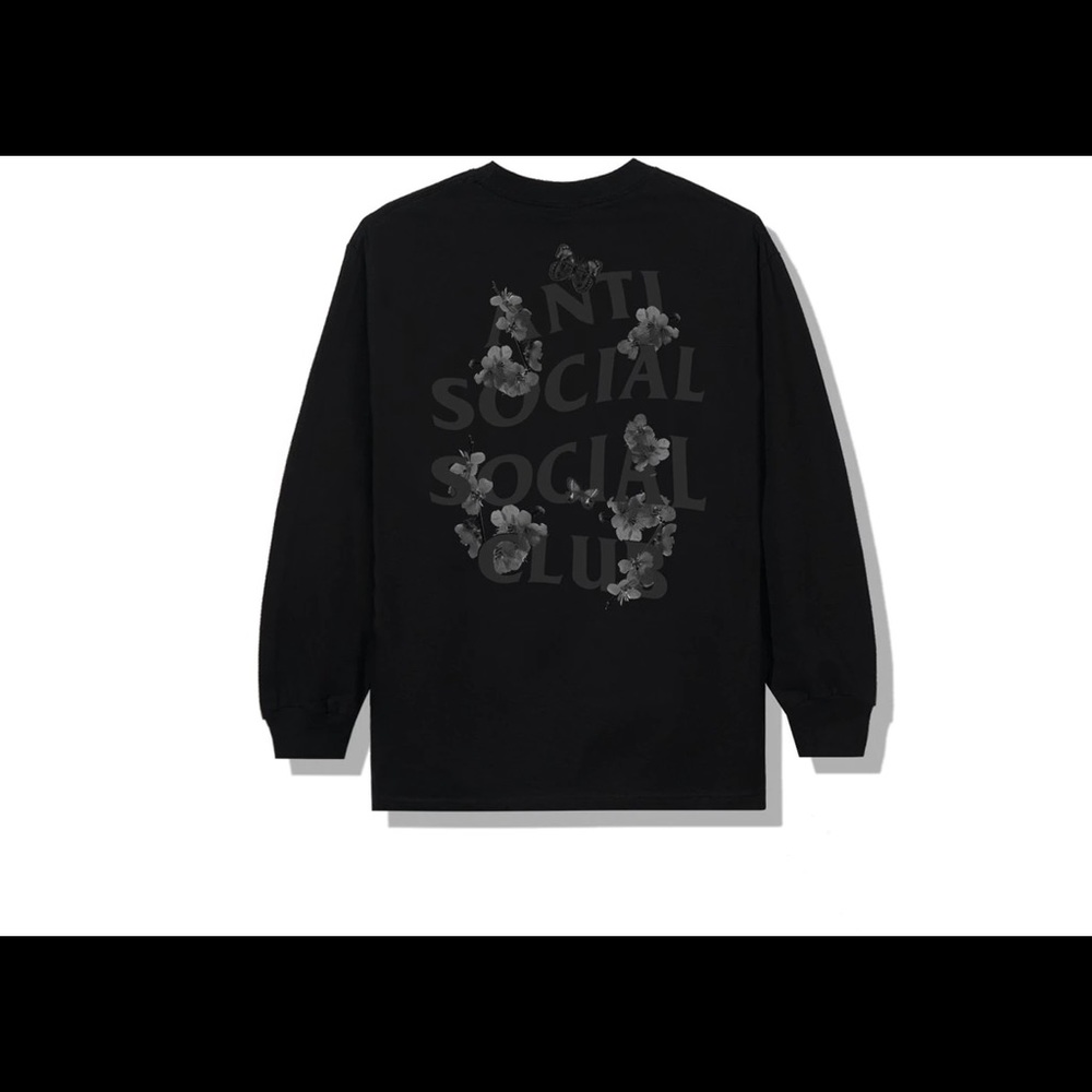 Anti Social Social Club Kkoch Dramatic Black Long Sleeve NWOT - M